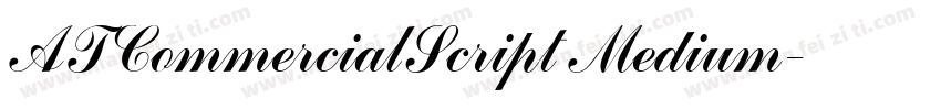 ATCommercialScript Medium字体转换